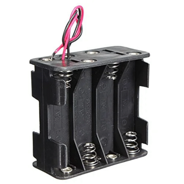 12V 8 x AA Battery Clip Slot Holder Stack Box Case - Image 2