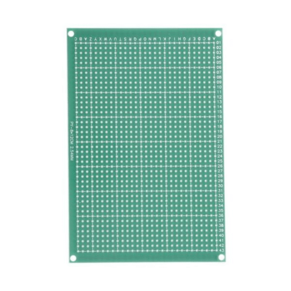 8 x 12 cm Universal PCB Prototype Board Single-Sided 2.54mm Hole Pitch - Image 3