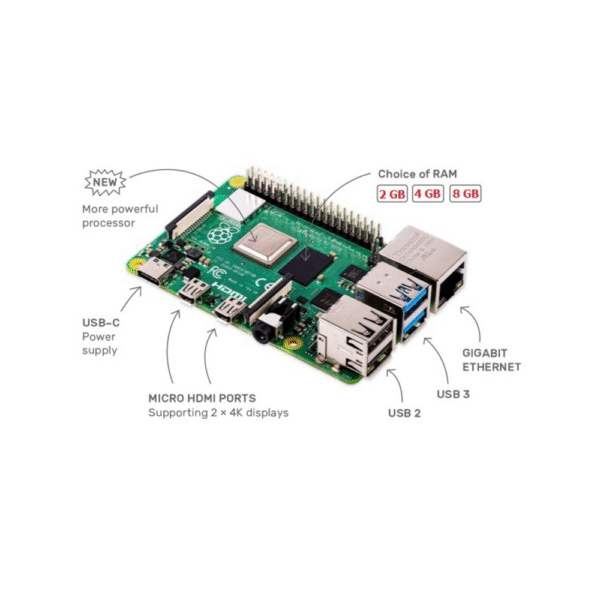 Raspberry Pi 4 Model-B with 8 GB RAM - Image 2