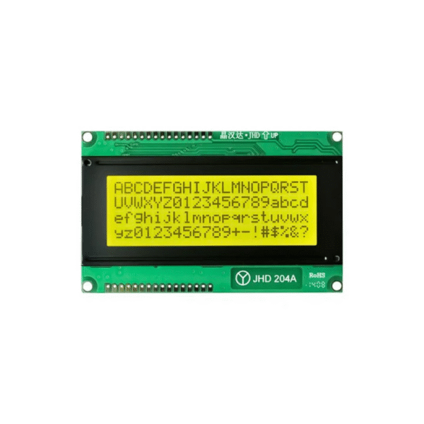 Original JHD629 20×4 character LCD Display with Yellow Green Backlight