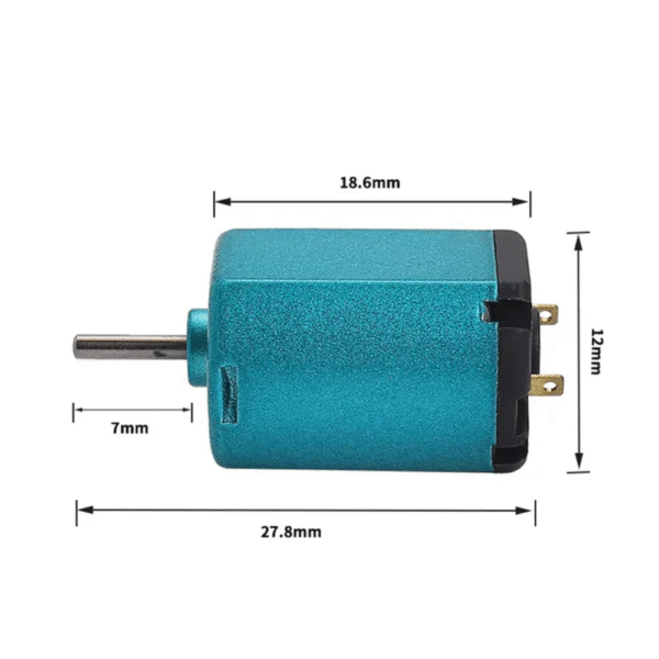 030 DC 2.4V Carbon Brush High Speed Micro motor Professional Grade Blue - Image 4