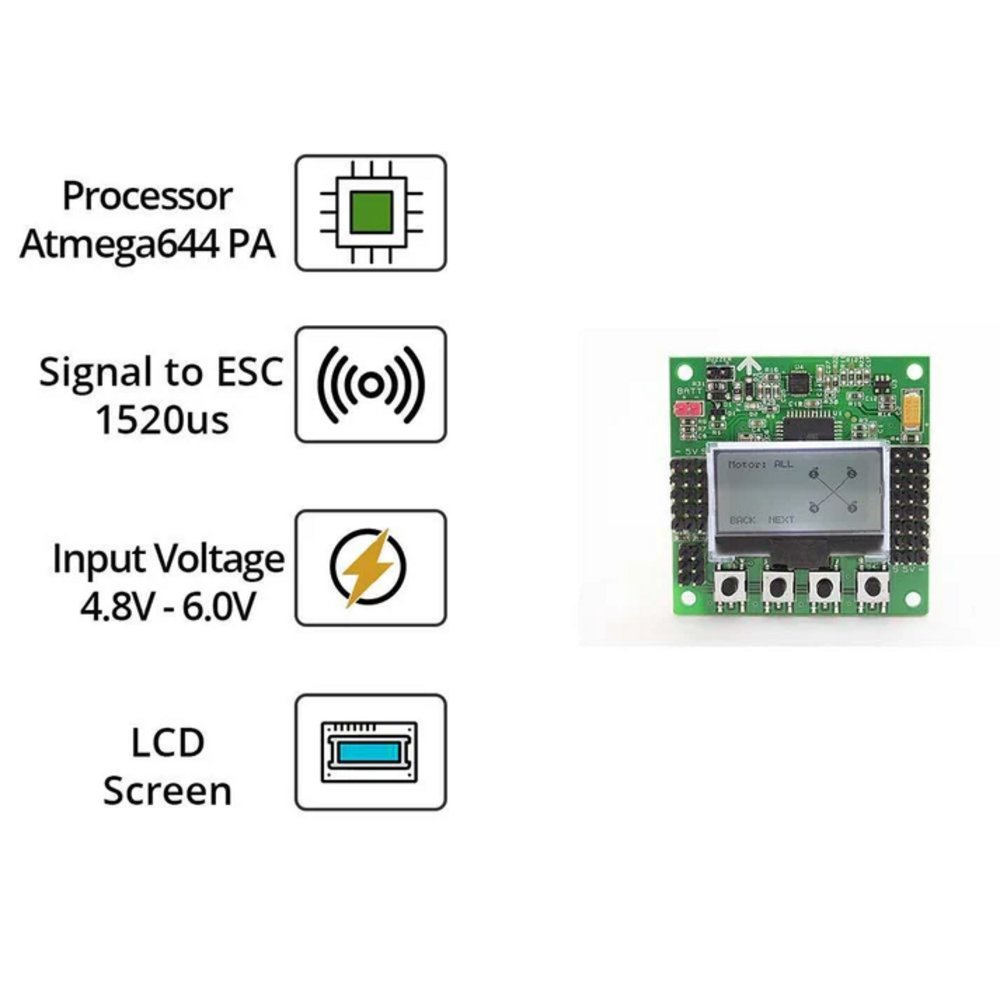 KK board 2.1.5 Multi-Rotor LCD Flight Control Board - Image 5