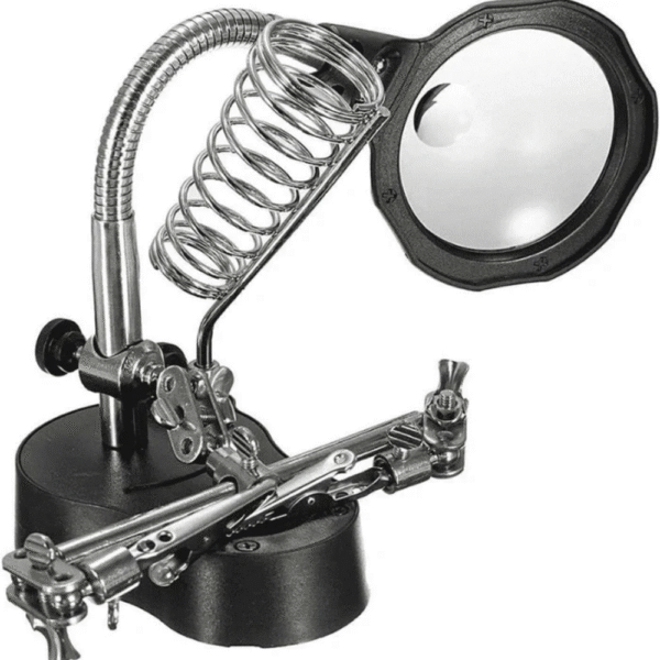 Multi-function LED Magnifier PCB Soldering iron Stand Holder Table Magnifying glass 35X 12X w/ 2-LED Light - Image 2