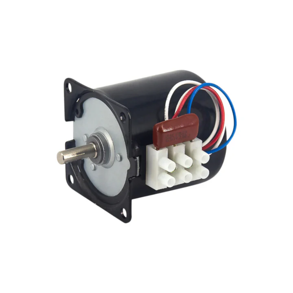 60KTYZ 220V 5 RPM Torque 45 Kg-cm Centre Shaft AC Synchronous Gear 0.33µf Industrial Grade, Highly Reliable and Full Copper Motor