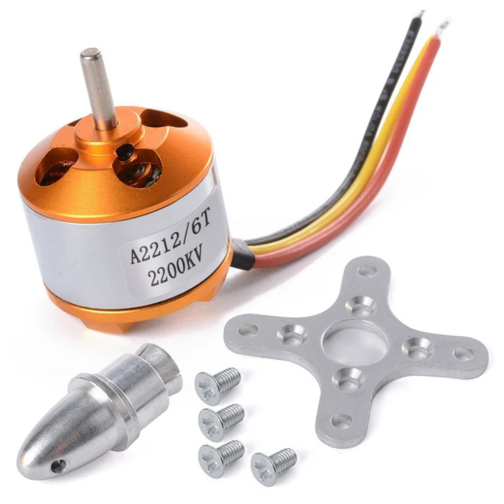 A2212 10T 1400KV Brushless Motor for Drone (Soldered Connector)