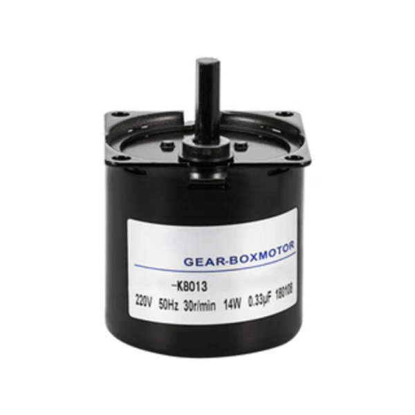 B60KTYZ 220V 2.5 RPM Torque 80 Kg-cm Side Shaft AC Synchronous Gear 0.33µf Industrial Grade, Highly Reliable and Full Copper Motor