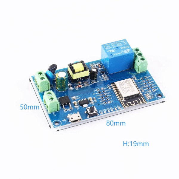 AC90-250V ESP8266, Wireless WIFI Relay, Module 1 Channel ESP-, 12F Wifi Development, Board AC/DC 5V/7-28V/5-, 80V Power Supply