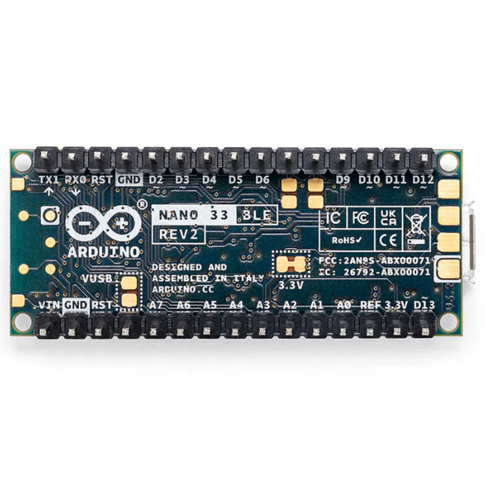 Official Arduino Nano 33 BLE Rev2 Development Board with Headers - ABX00072 - Image 3
