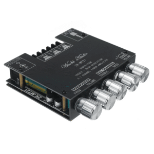 Wuzhi Audio ZK-MT21 Bluetooth 5.0 Subwoofer Amplifier Board 50WX2+100W 2.1 Channel Power Audio Stereo Amplifier Tone Board Bass AMP AUX