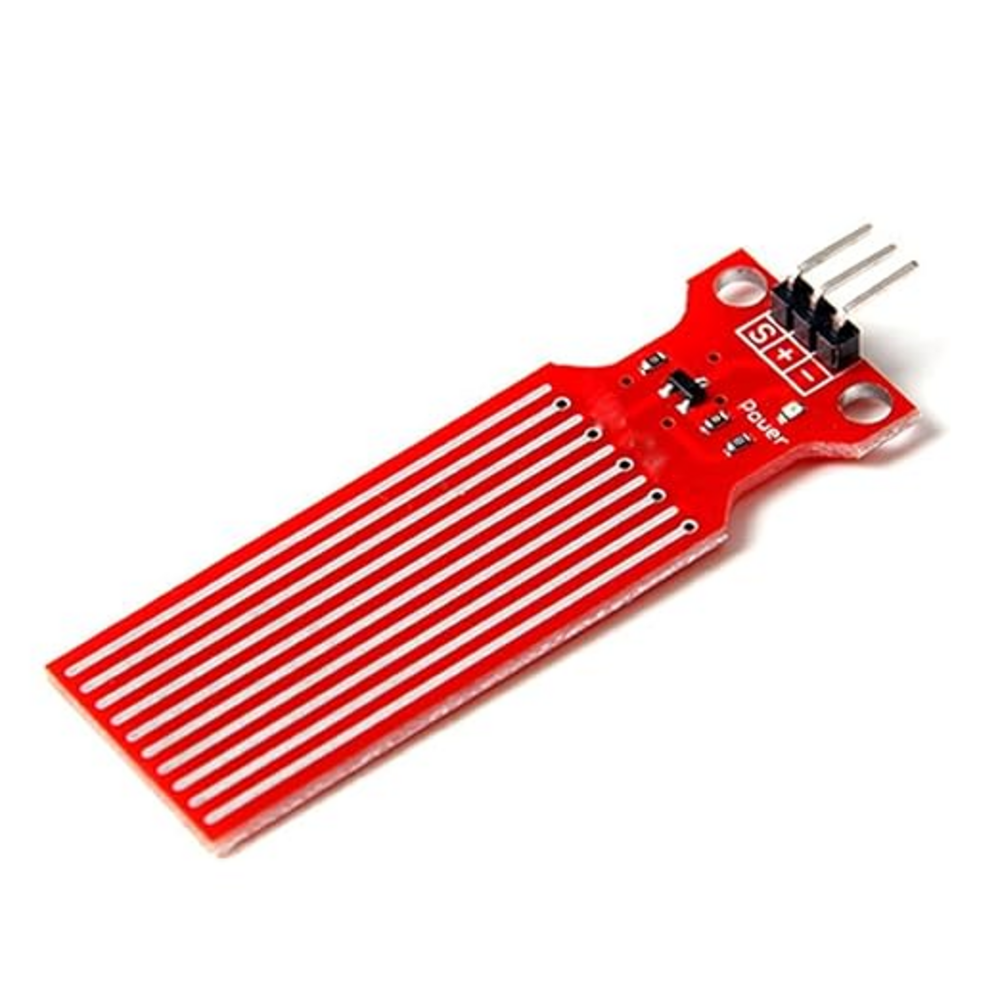 Water Level Detection Sensor Module, Red PCB Board with Parallel Strips