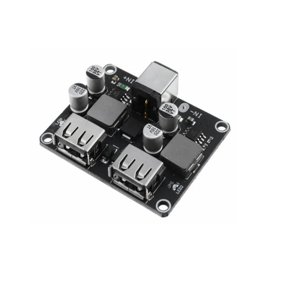 2 Channel USB QC3.0 QC2.0 DC-DC Buck Converter Charging Step Down Module 6-32V 9V 12V 24V to Fast Quick Charger Circuit Board