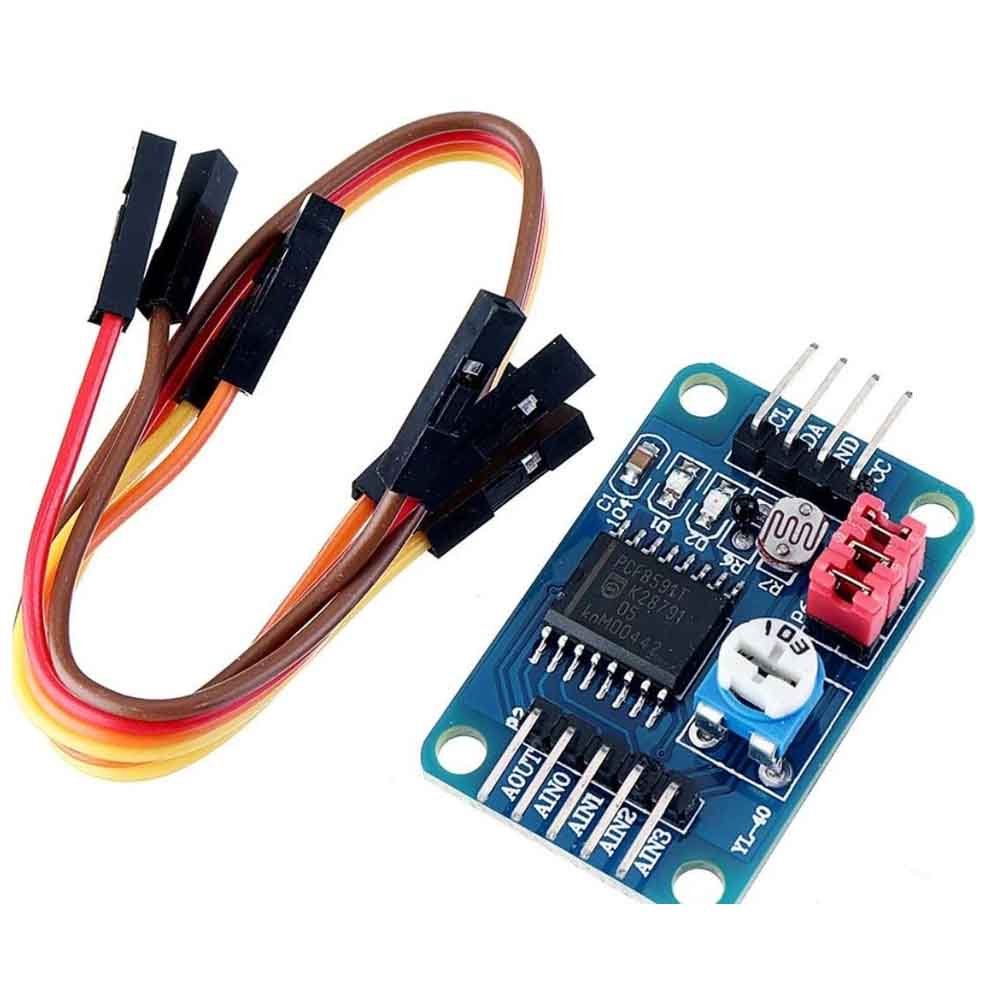 PCF8591 Module Analog to Digital / Digital-Analog Converter Module with F-F Jumper Wire