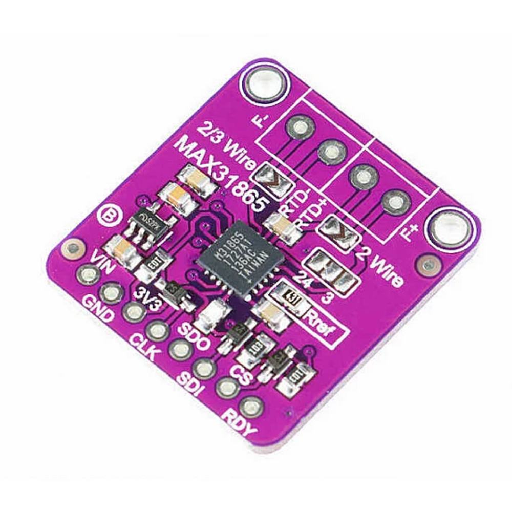 MAX31865 PT100-PT1000 RTD Platinum Resistance Temperature Detector Module - Image 2