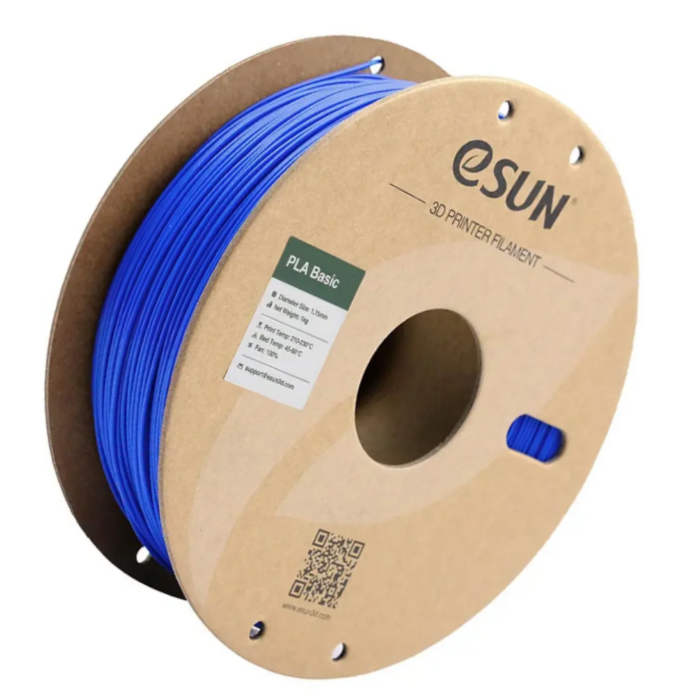 eSun 1.75mm PLA-Basic 1kg 3D Printing Filament Blue Color - Image 2