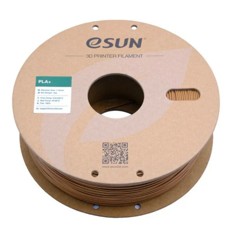 eSun 1.75mm PLA+ 3D Printing Filament 1kg Light Brown Color - Image 3