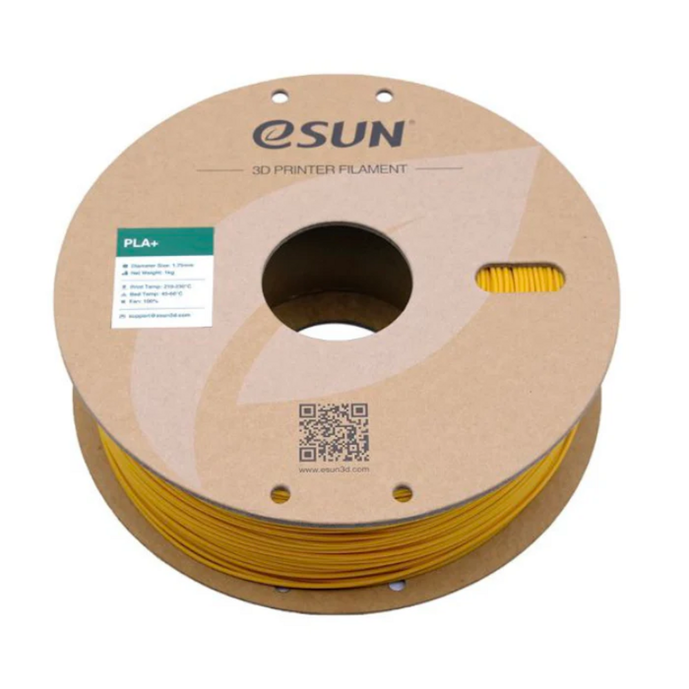 eSun 1.75mm PLA+ 3D Printing Filament 1kg Yellow Color - Image 2
