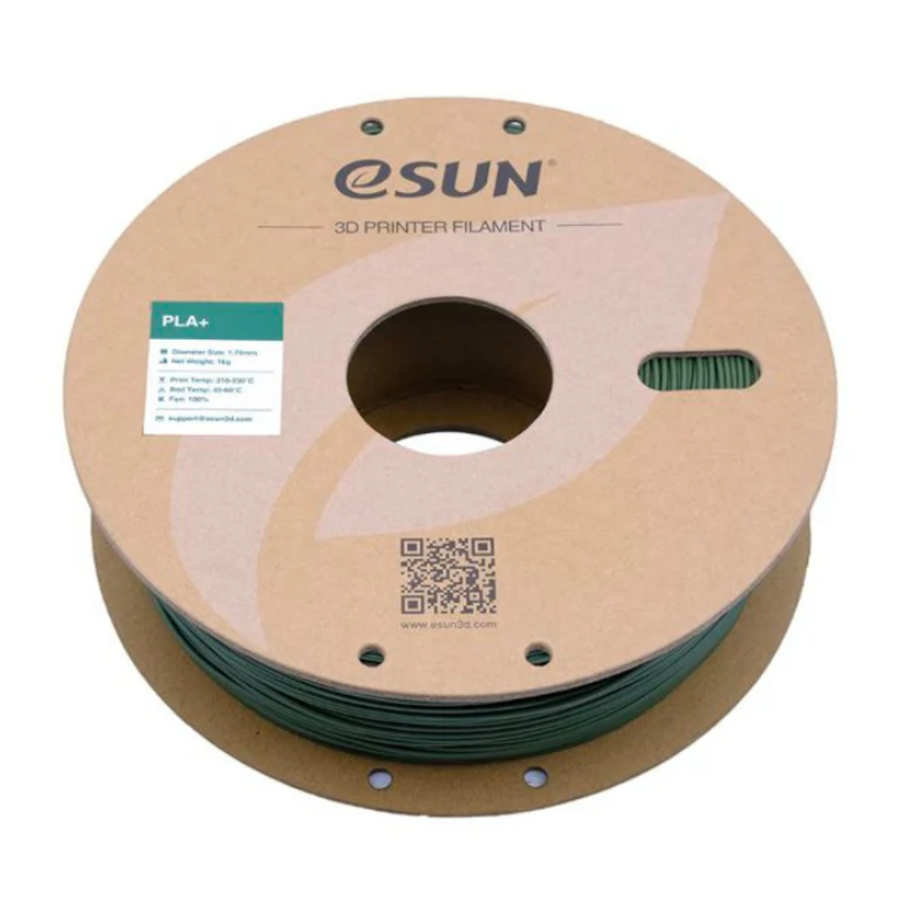 eSun 1.75mm PLA+ 3D Printing Filament 1kg olive green Color - Image 3