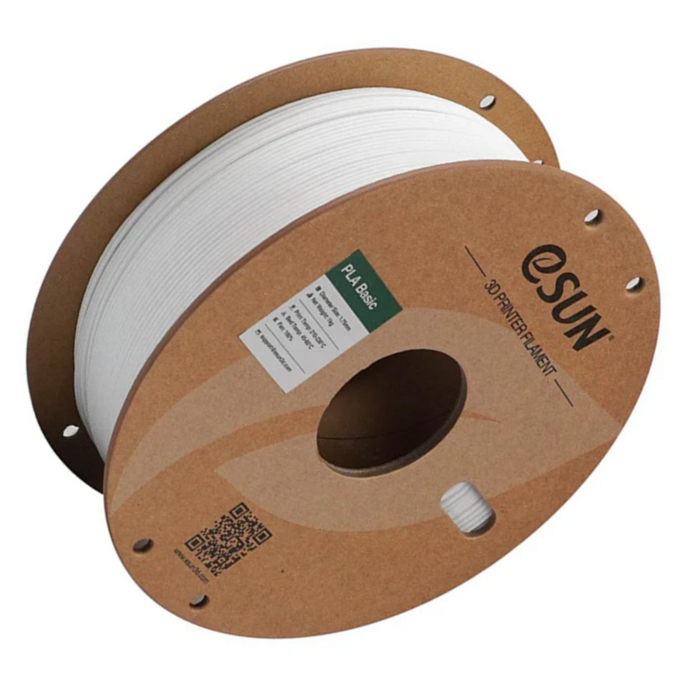 eSUN ABS+ 1.75mm 3D Printing Filament 1kg-Cold White - Image 2