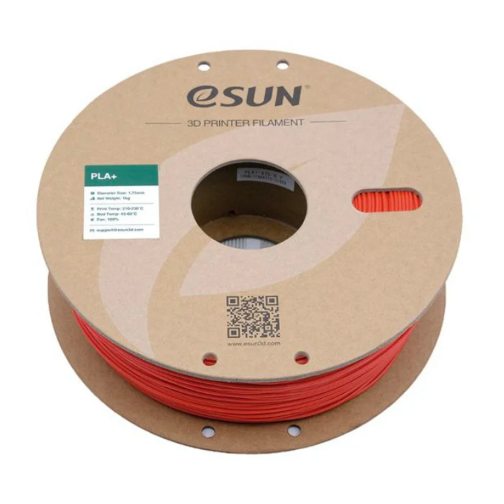 eSun PLA+ 1.75mm 1kg 3D Printing Filament Red Color - Image 2