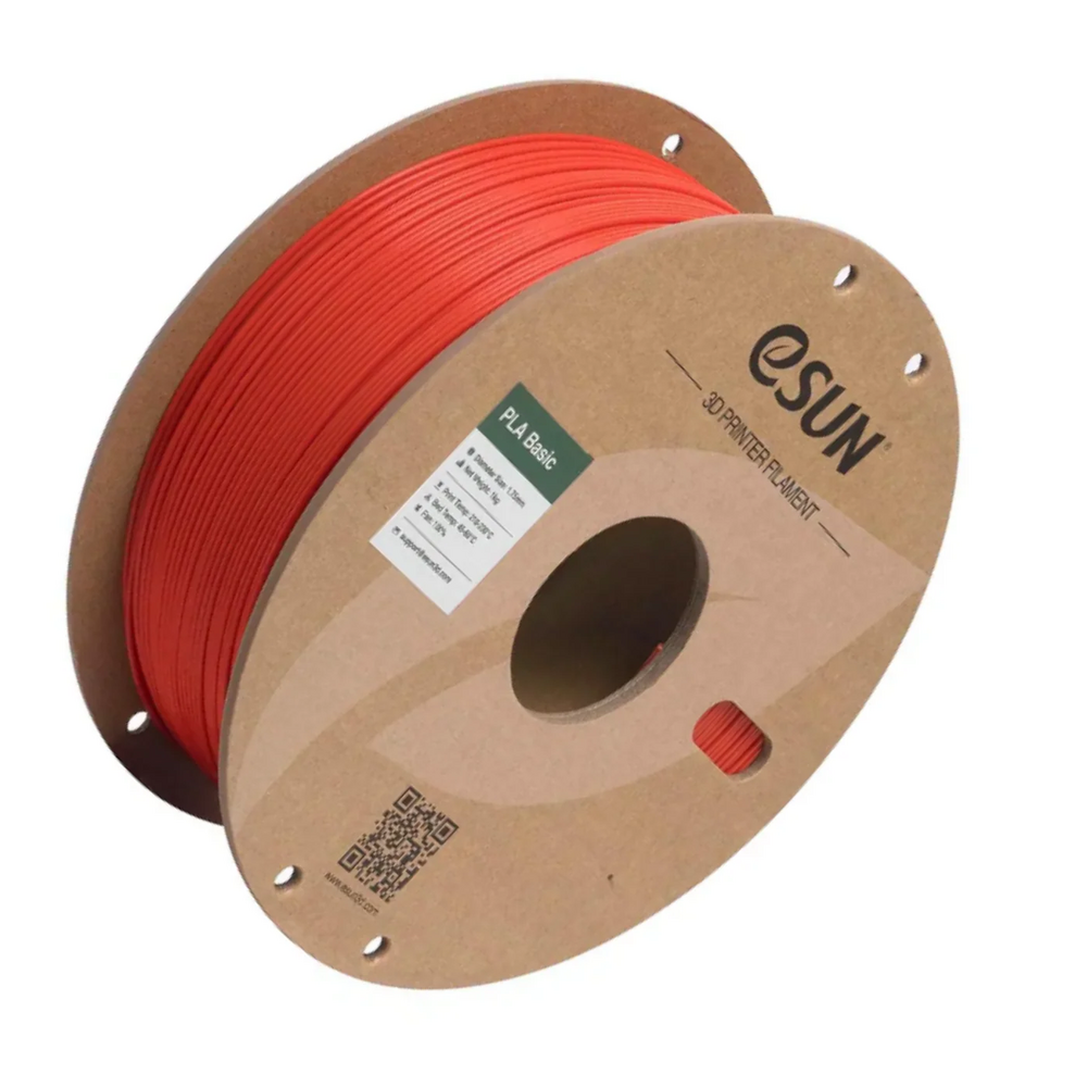 eSun 1.75mm 1kg PLA-Basic 3D Printing Filament Red Color - Image 3