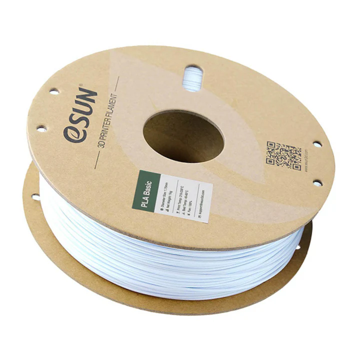 eSun 1.75mm PLA-Basic 3D Printing Filament 1kg Cold White Color - Image 2