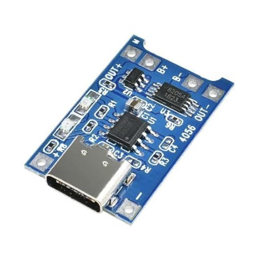 TP4056 Adjustable 1A Li-ion lithium Battery Charging Module with Overcurrent Protection – Type C