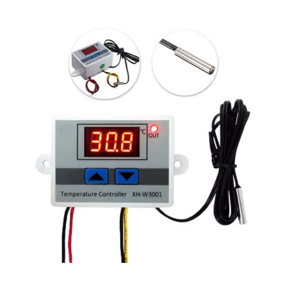XH-W3001 DC 12V 120W Digital Display LED Temperature Controller with Thermostat Control Switch Probe - Image 2