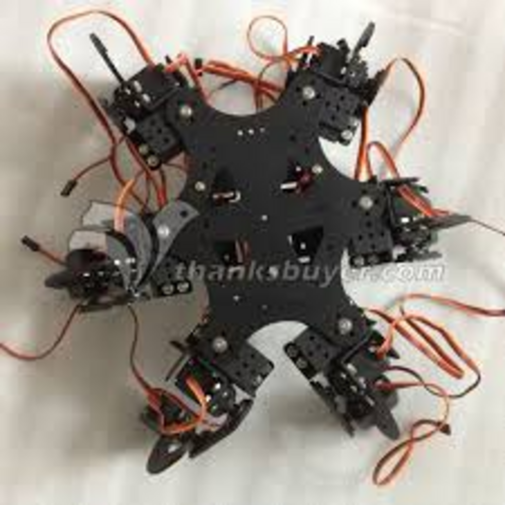 DIY 18DOF Aluminum Hexapod Spider Six 3DOF Legs Robot Kit with 32CH Controller - Image 3