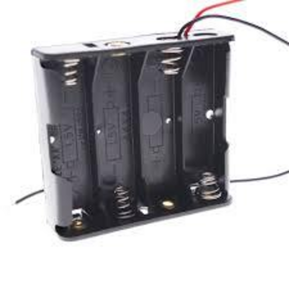 4 x AA Battery Holder Box Without Cover