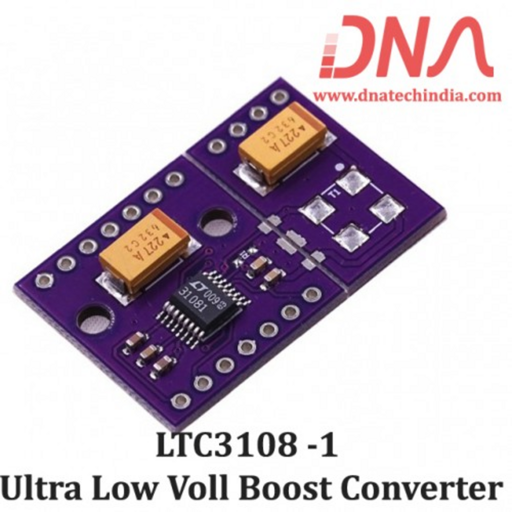 LTC3108-1 Ultra Low Voltage Boost Converter Power Manager Development Board