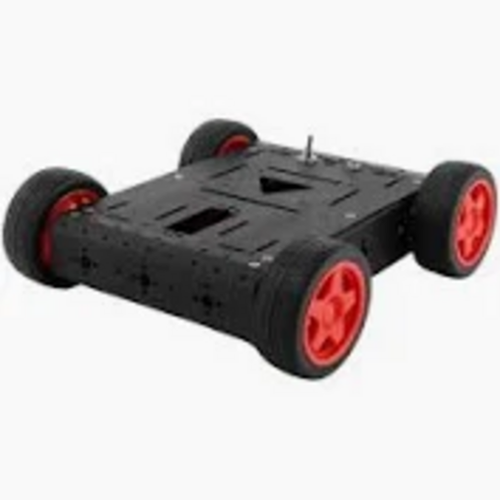 Metal Tank Robot Smart Car Chassis Kit (Black)