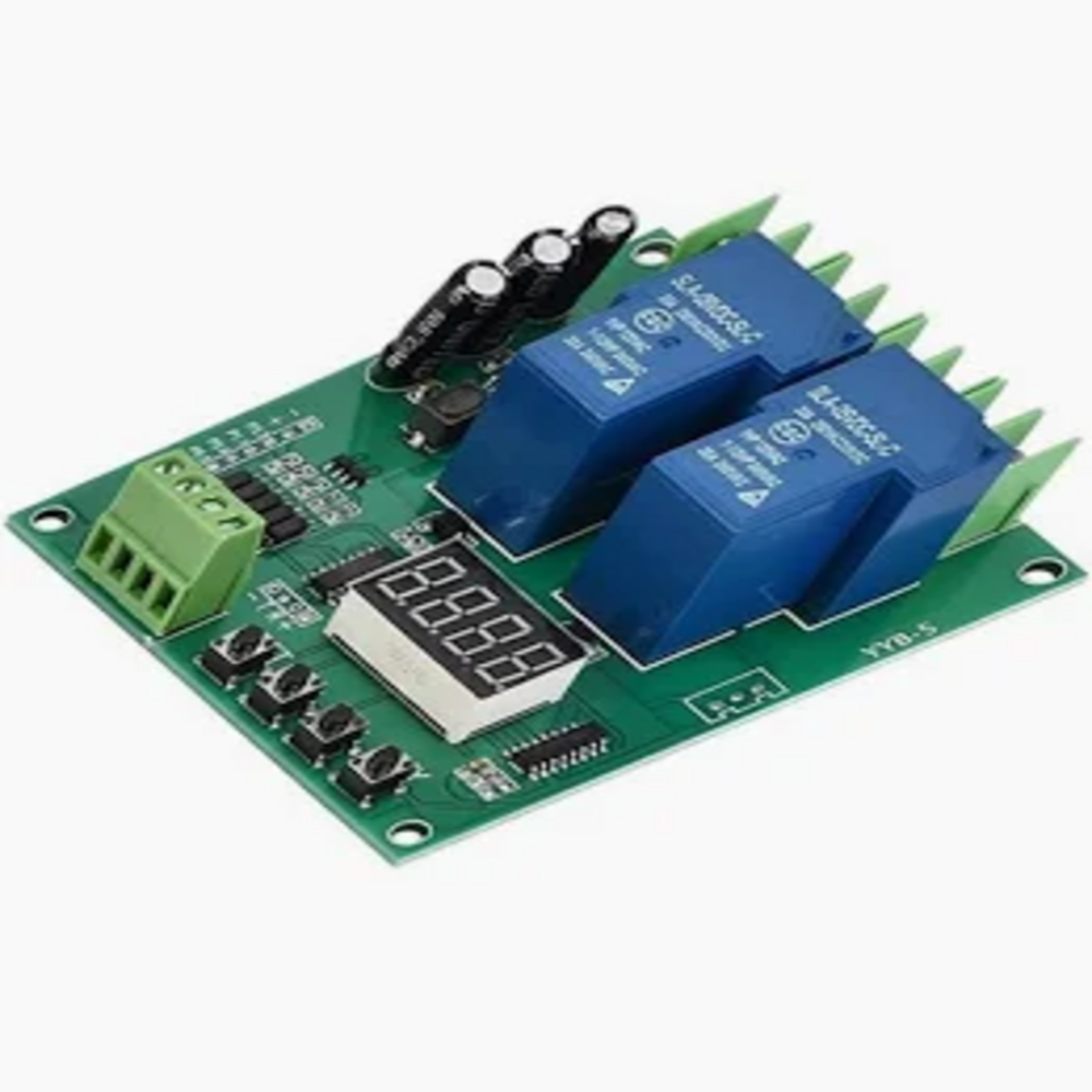 Forward/Reverse Motor Controller Board 12V 24V Motor Two Relay Delay Timing Cycle YYB-5 Module